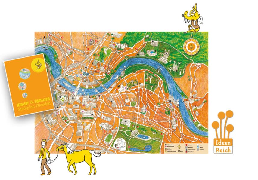 Kinder & Familien Stadtplan Dresden Leisure, Home & Garden