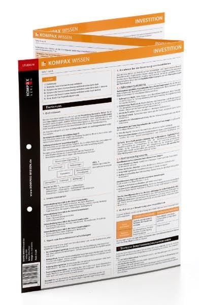 KOMPAX Wissen - Investition im Studium (Lernhilfe / Lernkarten) book