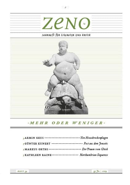 zeno.: Jahrheft für Literatur und Kritik. Heft 34/2014: Mehr oder weniger (zeno.: Jahrheft für Literatur und Kritik Jahrheft für Literatur und Kritik) Poetry