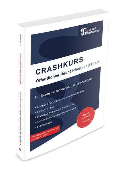 CRASHKURS Öffentliches Recht - Rheinland-Pfalz book