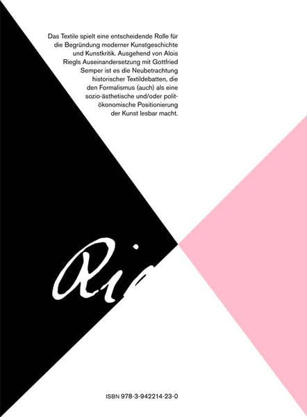 Textile Theorien der Moderne.: Alois Riegl in der Kunstkritik Film, Art & Culture