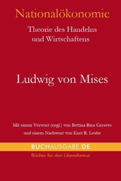 Nationalökonomie: Theorie des Handelns und Wirtschaftens Law