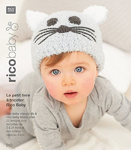 Livre 10 rico baby classic dk/teddy aran Le petit livre à tricoter Rico Baby: 22 designs pour les bébés de 0 à 24 mois et des enfants jusqu'au 4 ans Hobbies & Crafts