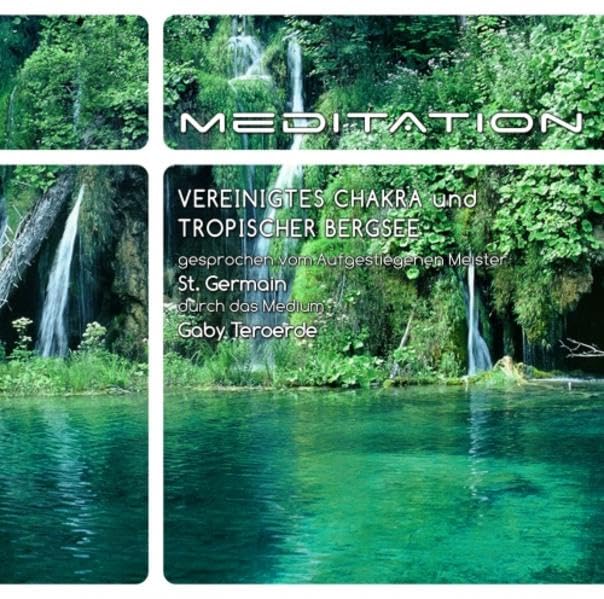 Vereinigtes Chakra und tropischer Bergsee Lifestyle
