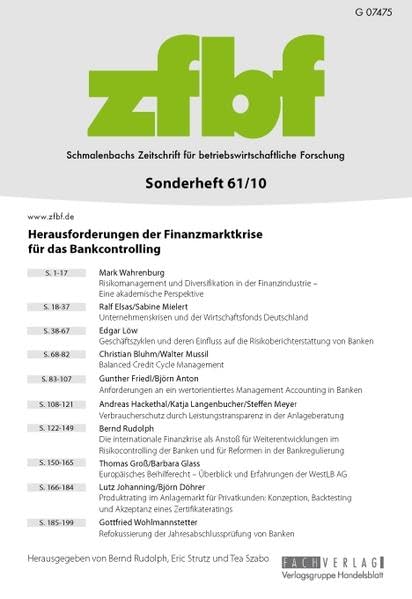 Herausforderungen des Finanzmarktes für das Bankencontrolling book