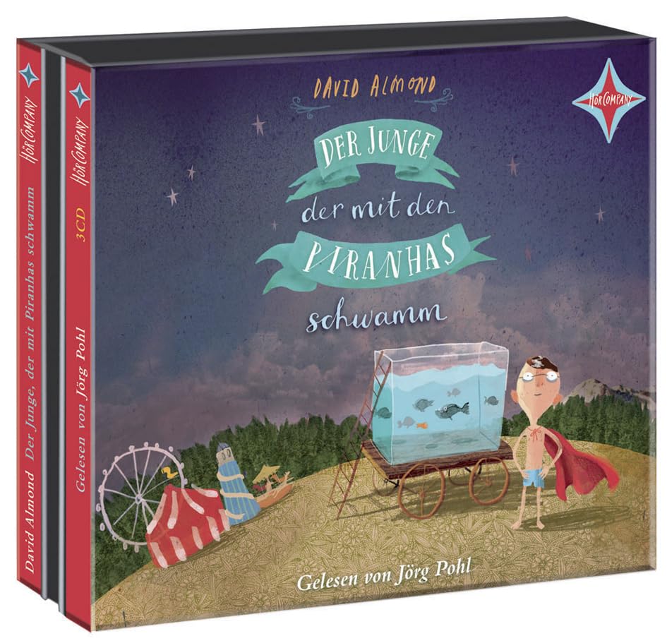 Der Junge, der mit den Piranhas schwamm: Vorgelesen von Jörg Pohl. 3 CDs, Laufzeit ca. 3 Std. 40 Min. Novels & Short Stories