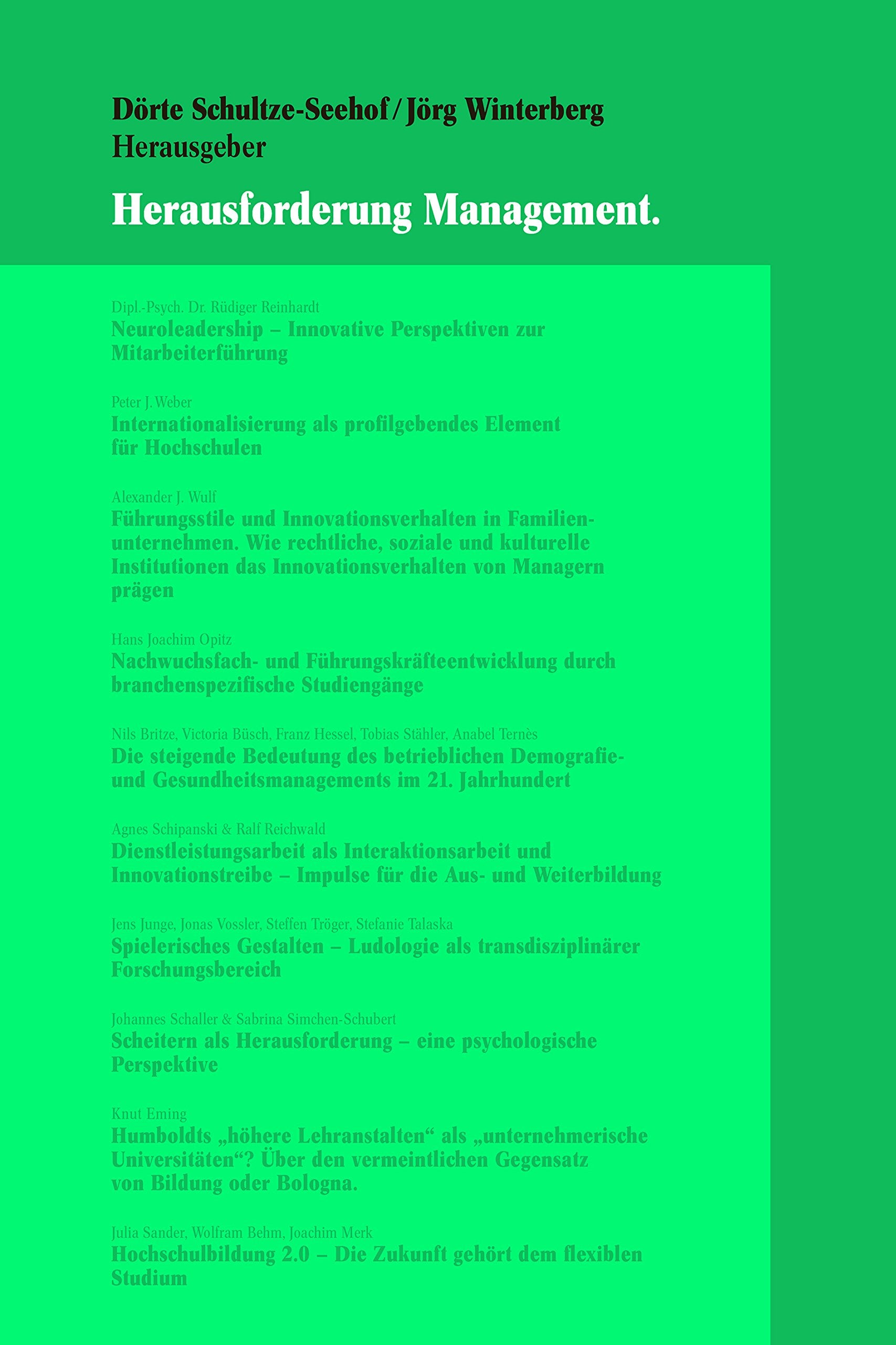 Herausforderung Management: Festschrift für Klaus Hekking Law