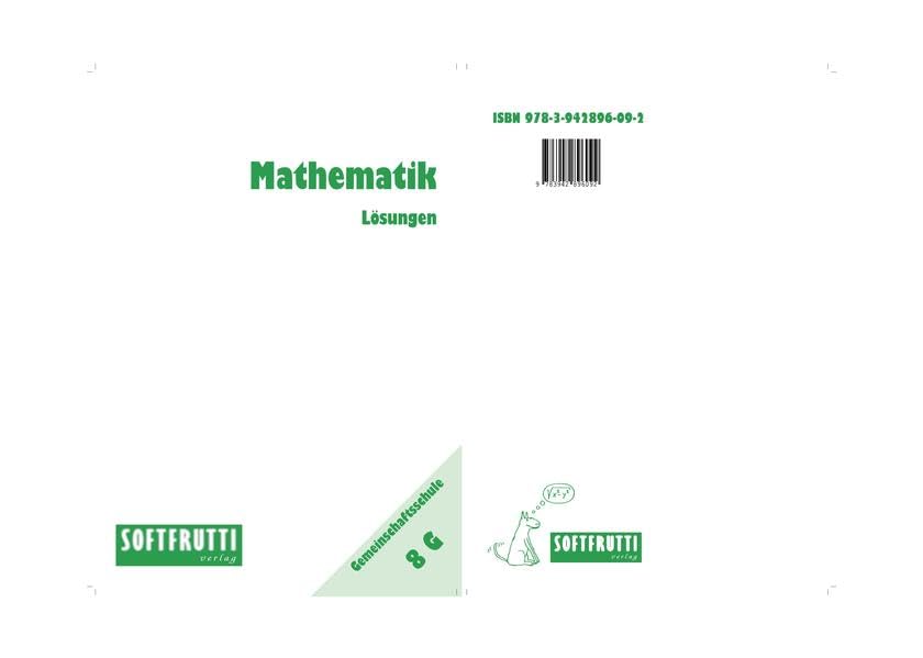 Mathematik 8 G: Gemeinschaftsschule Lösungen Study Guides