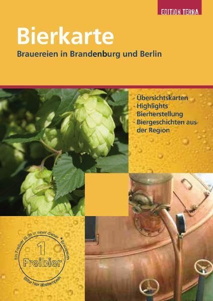 Bierkarte für Brandenburg und Berlin Leisure, Home & Garden