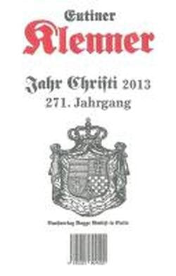 Eutiner Klenner Jahr Christi 2013: 271. Jahrgang Books