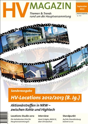 HV-Locations 2012/2013: Aktionärstreffen in NRW - zwischen Kohle und Hightech Law