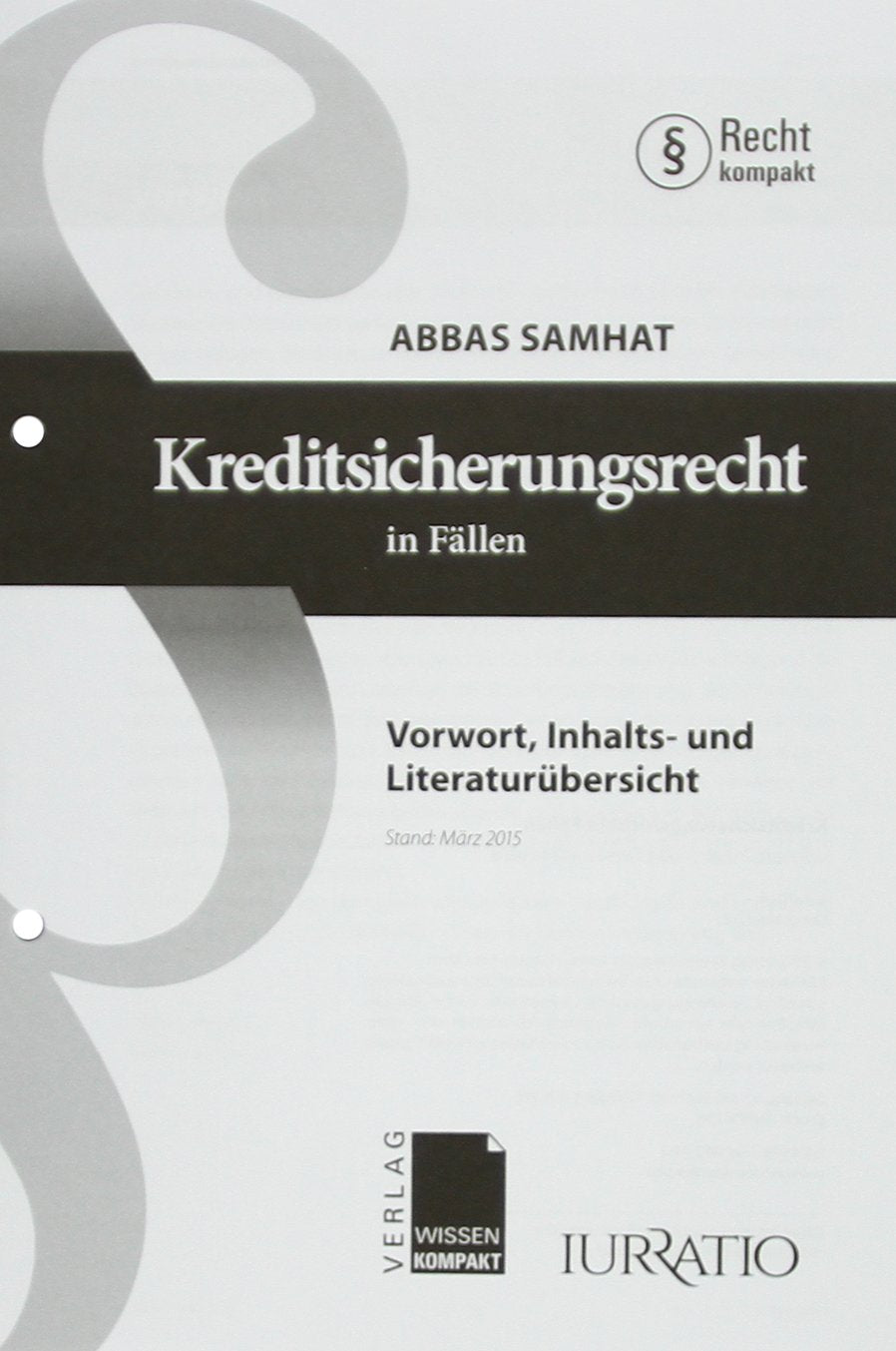 Product Image: Kreditsicherungsrecht in Fällen
