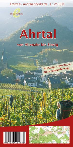 Freizeit- und Wanderkarte Ahrtal von Altenahr bis Sinzig 1 : 25 000 Leisure, Home & Garden