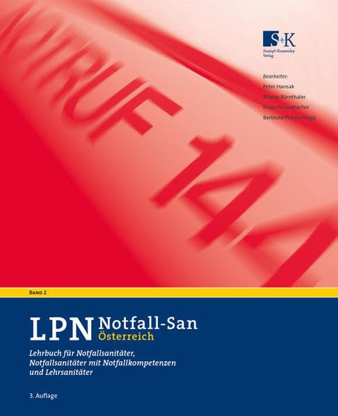 LPN-Notfall-San Österreich, Band 1 Medicine