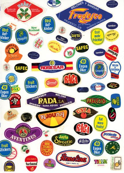 Obstaufkleber - Fruit Stickers Second-hand books on film, art and culture