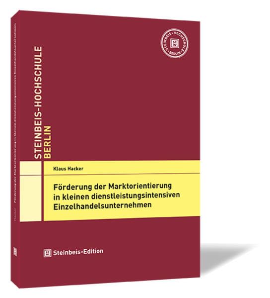Förderung der Marktorientierung in kleinen dienstleistungsintensiven Einzelhandelsunternehmen Business, Finance & Career