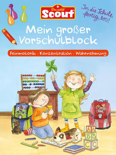 Scout - Mein großer Vorschulblock: Feinmototrik - Konzentration - Wahrnehmung Tiptoi & Games
