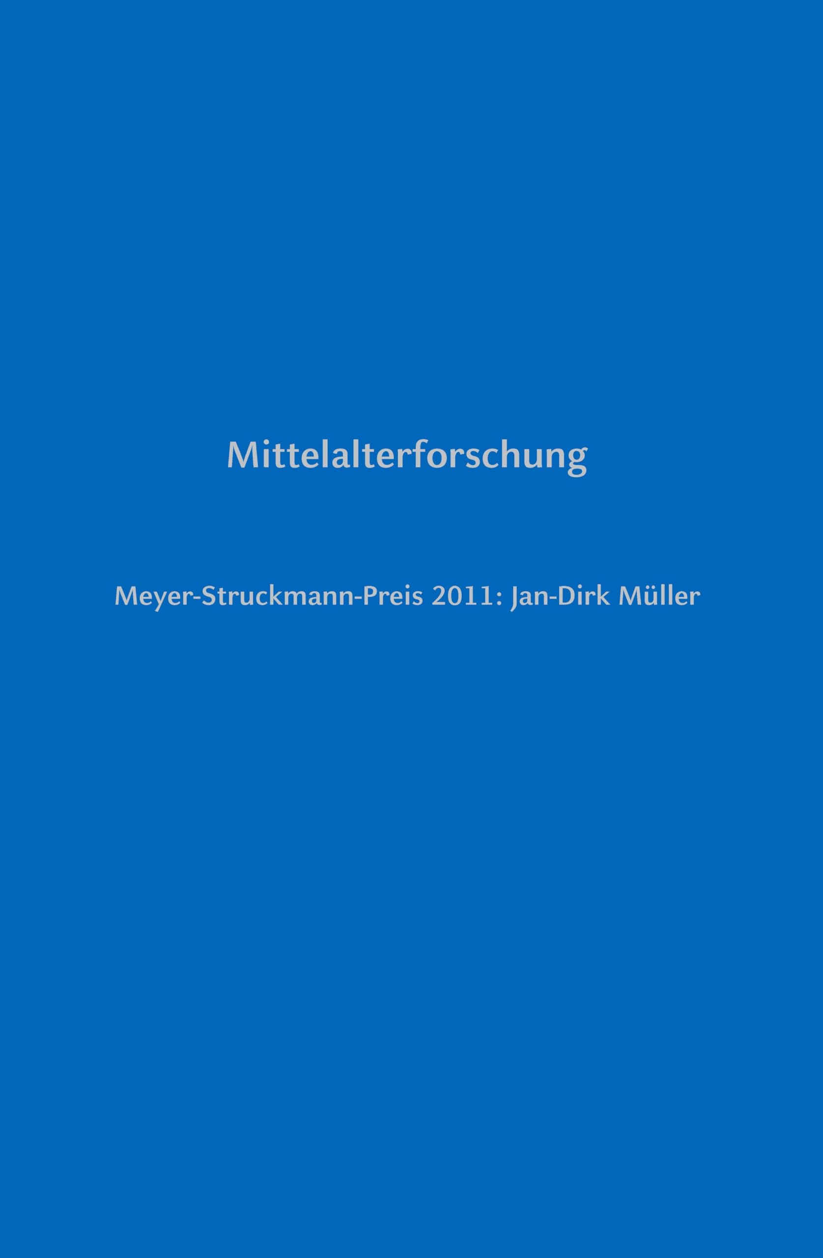 Product Image: Meyer-Struckmann-Preis 2011: Jan-Dirk Müller