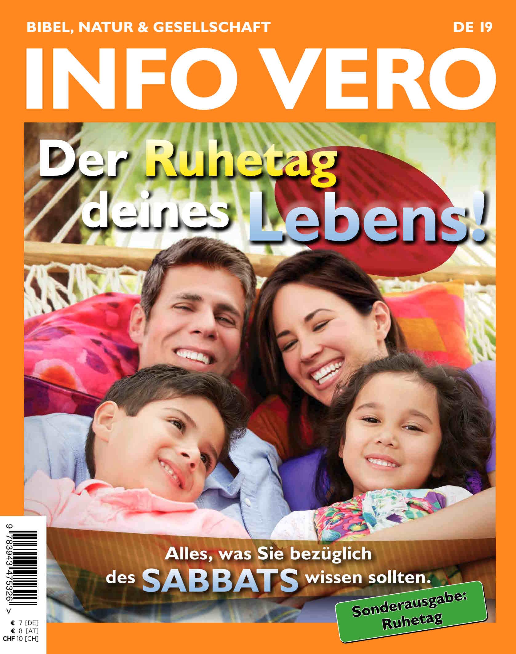 INFO VERO DE 19 - Sonderausgabe: Ruhetag Business & Technology