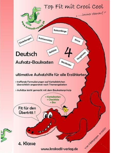 Deutsch Aufsatz-Baukasten 4. Schuljahr: ultimative Aufsatzhilfe für alle Erzählarten Learning & Reference