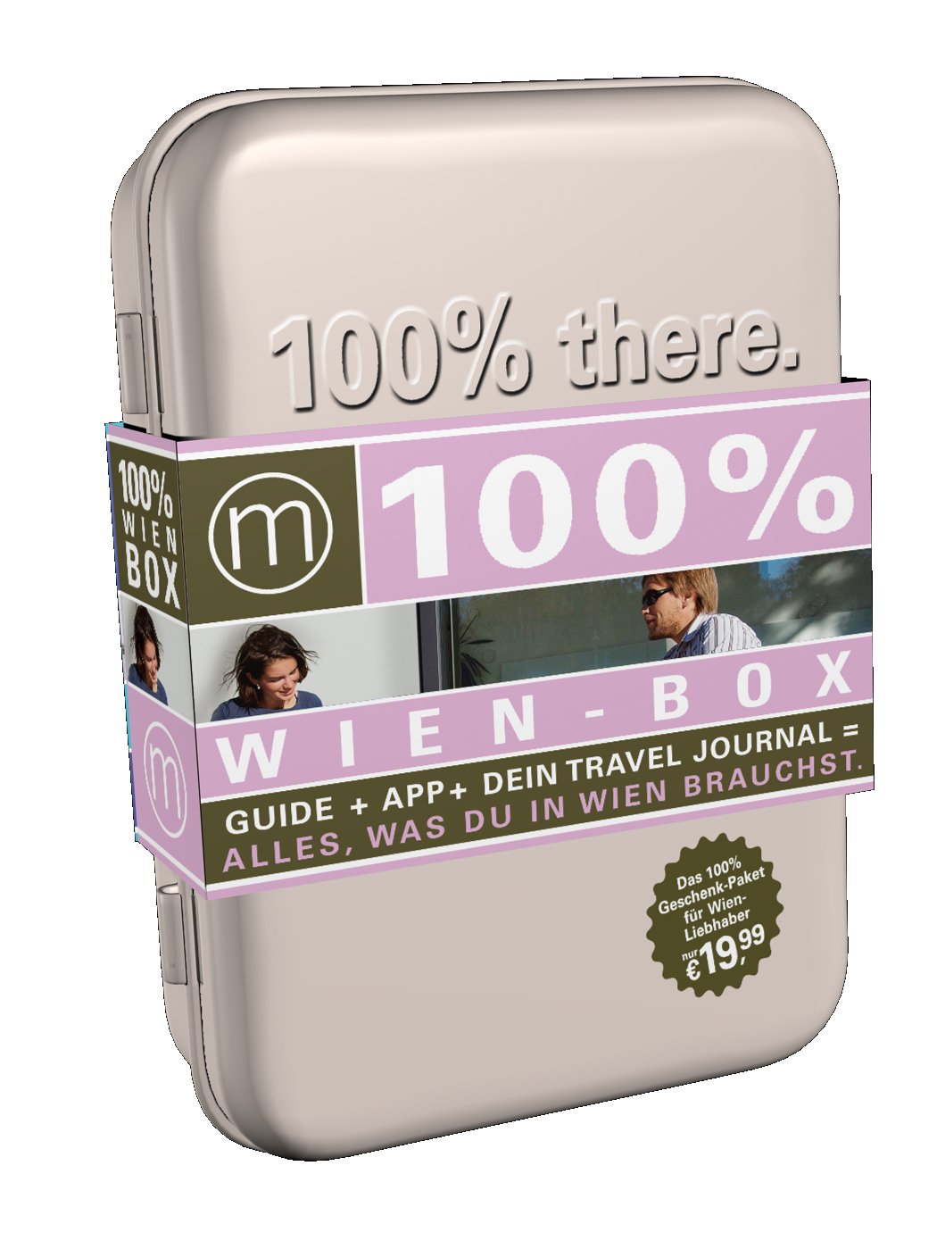 100% Wien-Box: Enthält 100% Cityguide Wien inkl. App, 100% Travel Journal, 3 Wien Postkarten. Verpackt in stylischer Blechbox.: Guide + App + dein Travel Journal = Alles, was du in Wien brauchst Leisure, Home & Garden