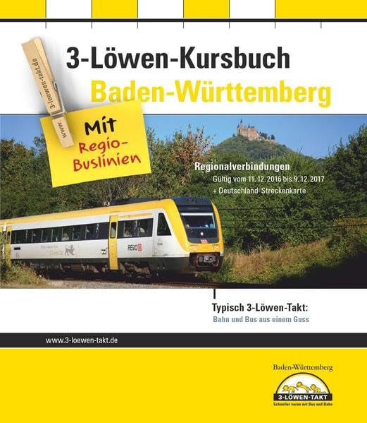 3-Löwen-Kursbuch Baden-Württemberg 2017 Leisure, Home & Garden