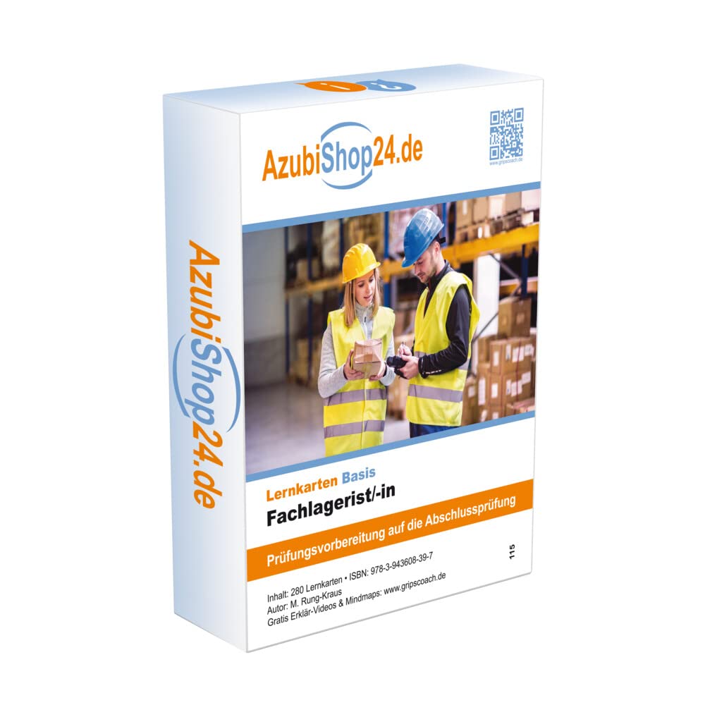 AzubiShop24.de Basis-Lernkarten Fachlagerist/-in Study Guides