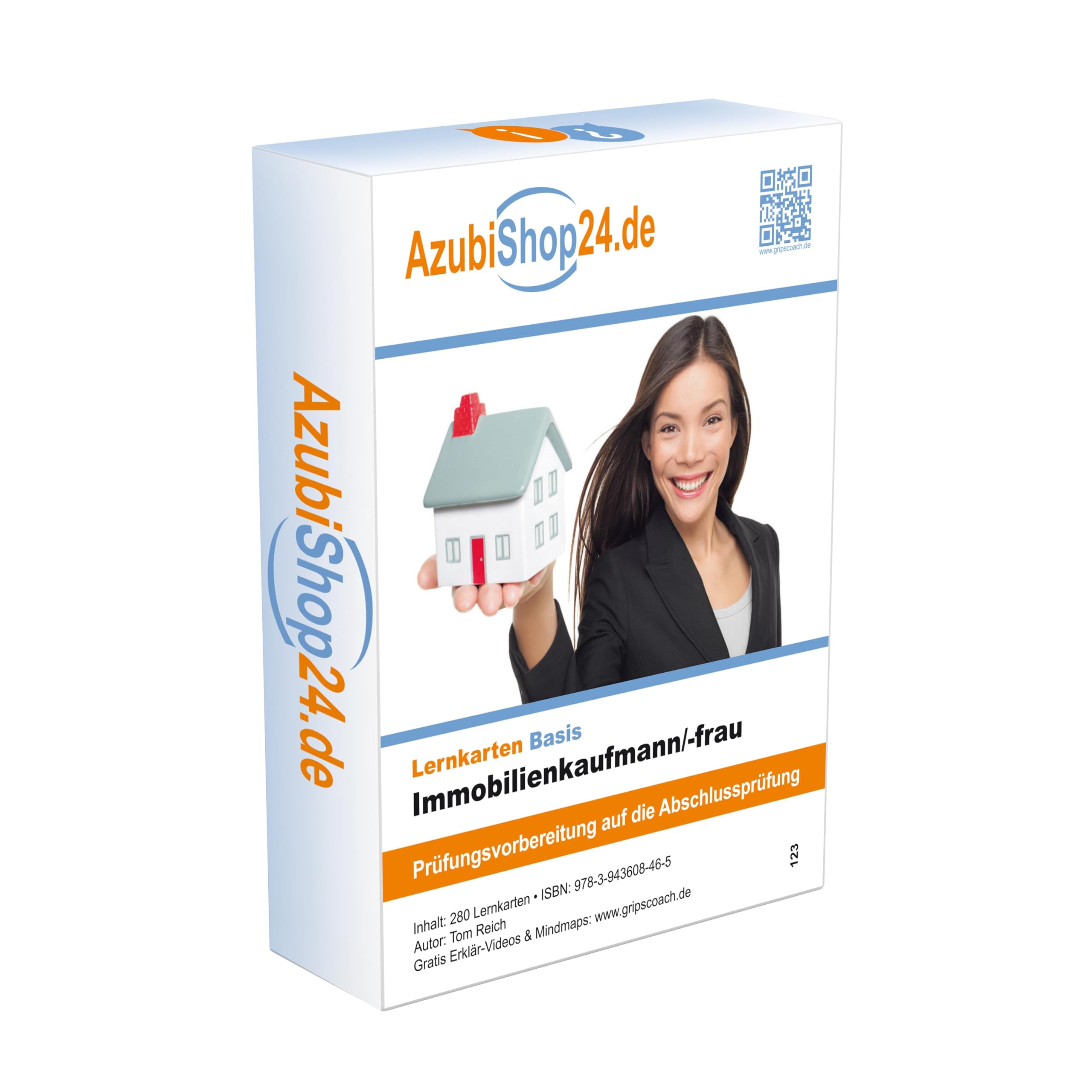 AzubiShop24.de Basis-Lernkarten Immobilienkaufmann-frau Business, Finance & Career