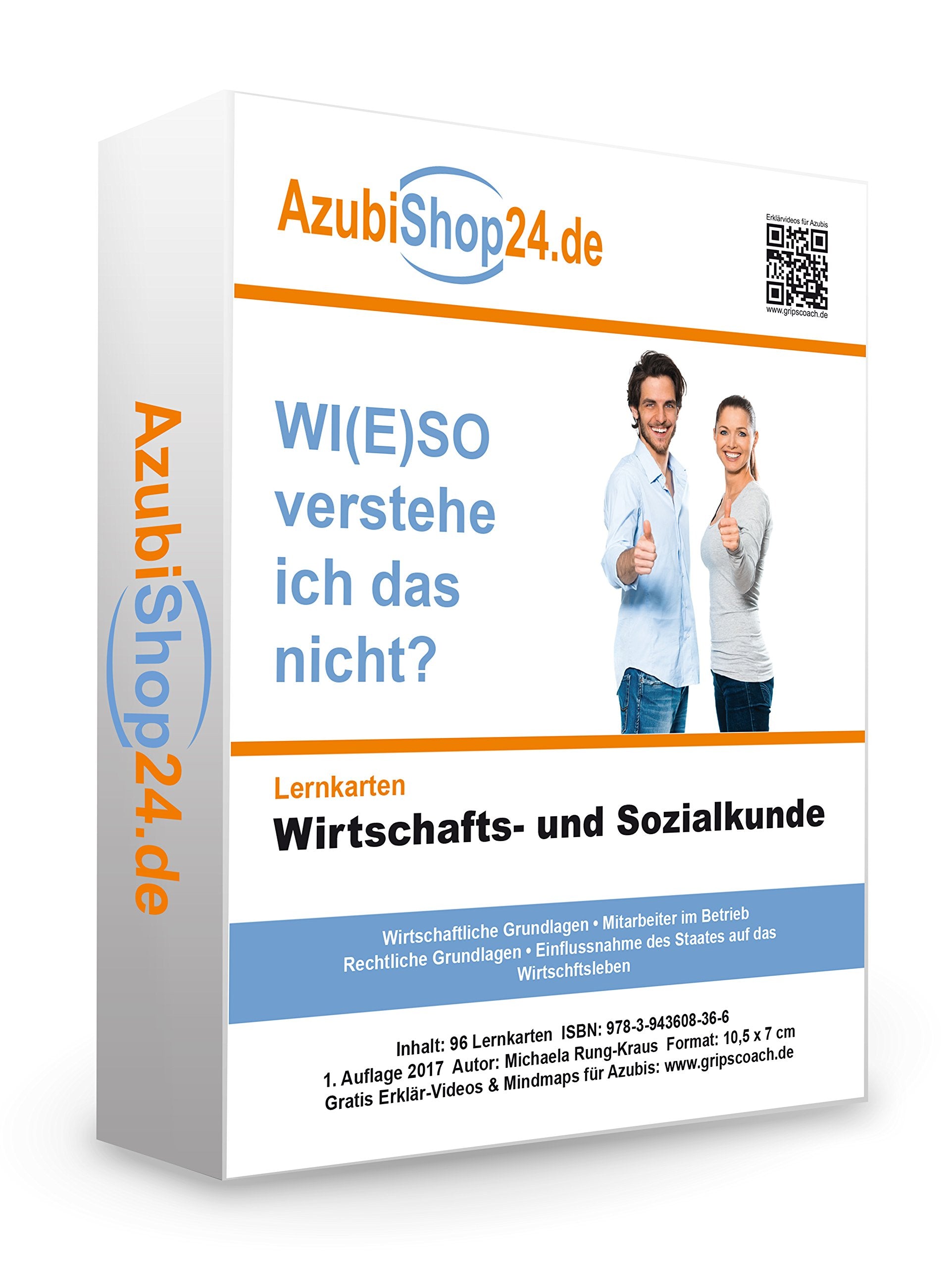 Azubishop24.de Add-on-Lernkarten Wirtschafts- und Sozialkunde für Büroberufe Study Guides