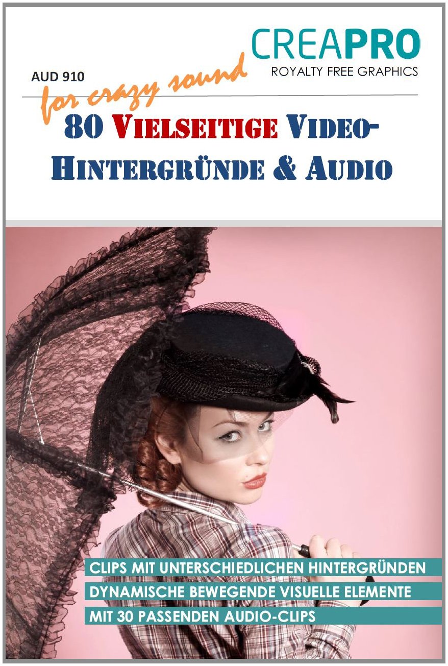 80 vielseitige Video-Hintergründe und Audio von CreaPro. Ideal für Webdesign, Webgrafik, Homepage-Gestaltung und alle kreativen Arbeiten. Books