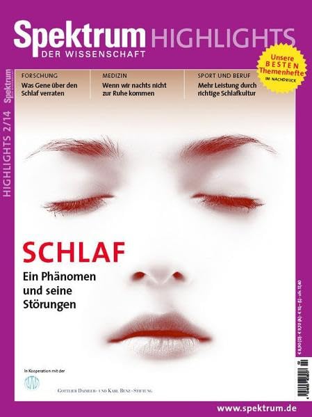 Schlaf: Ein Phänomen und seine Störungen (Spektrum Highlights: Unsere besten Themenhefte im Nachdruck) Natural Sciences