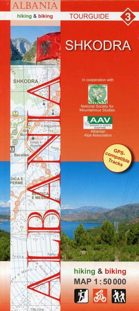 Albania hiking & biking 1:50000 Leisure, Home & Garden