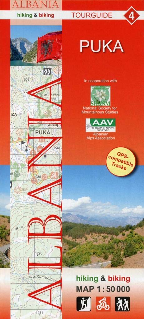 Albania hiking & biking 1:50000 Leisure, Home & Garden