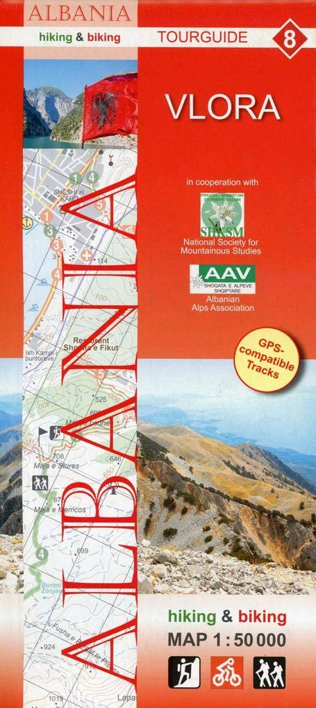 Albania hiking & biking 1:50000 book
