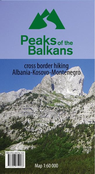 Peaks of the Balkans 1:60000: cross border hiking Albania - Kosovo - Montenegro Leisure, Home & Garden