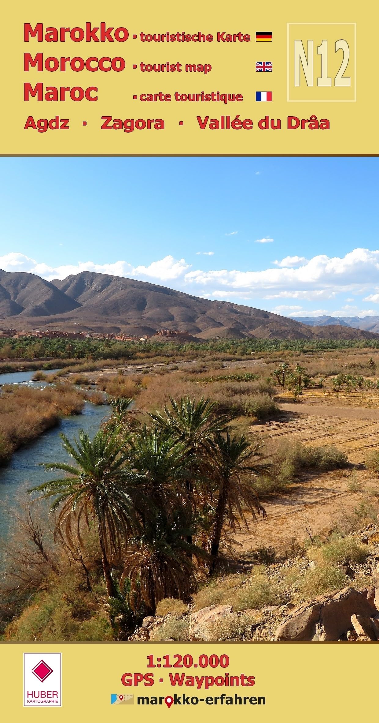 N12: Agdz - Zagora - Vallée du Drâa - 1:120.000 Leisure, Home & Garden
