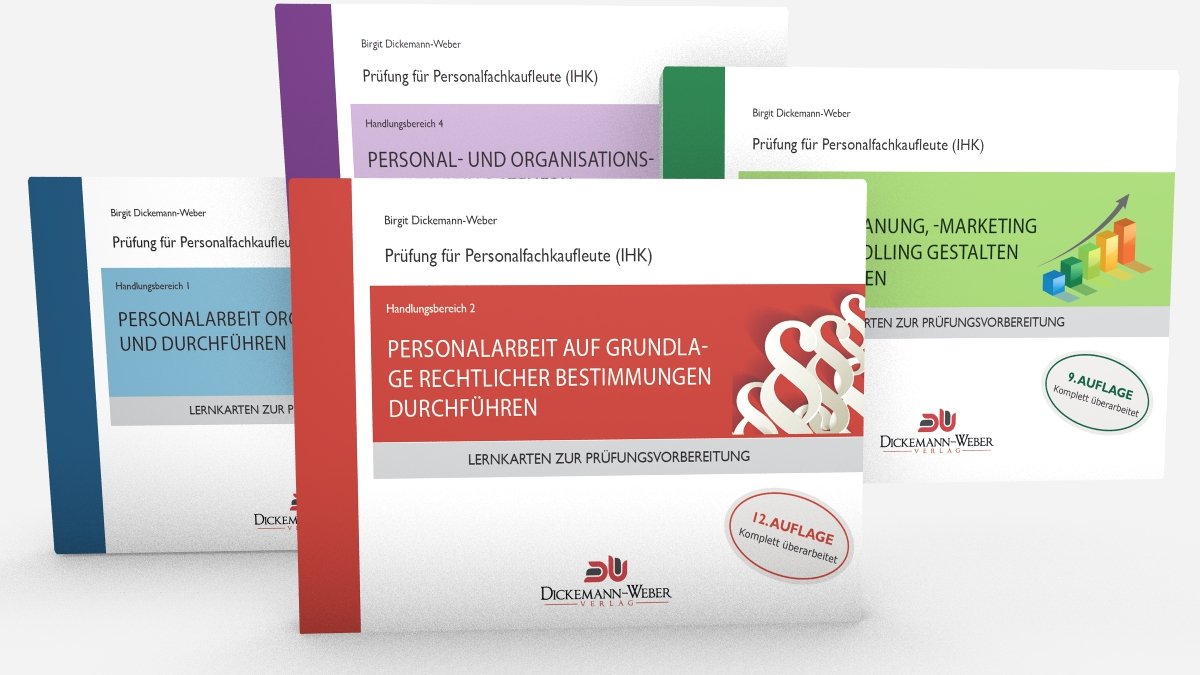 Personalfachkaufleute - Lernkarten Komplettpaket Handlungsbereich 1 bis 4 Business, Finance & Career