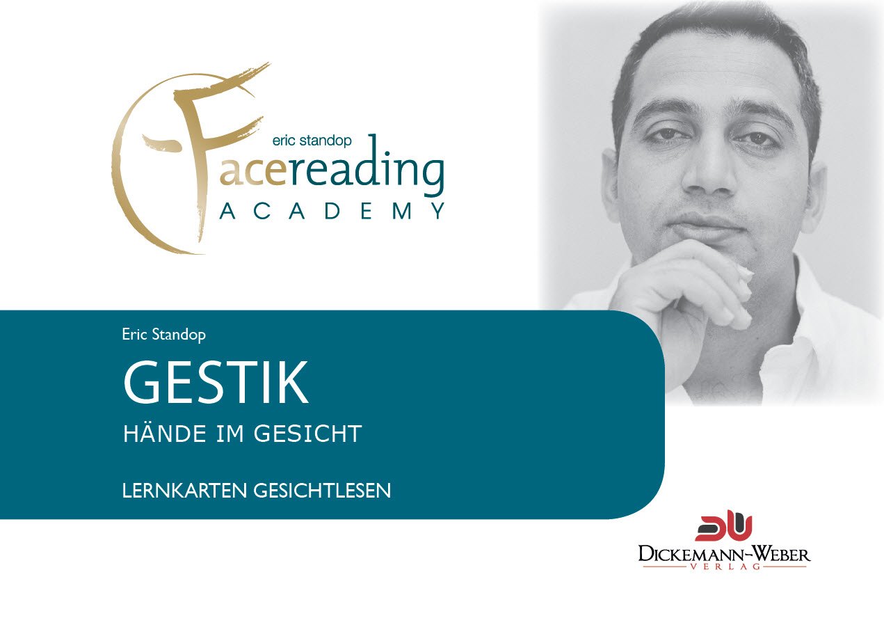 Lernkarten Gesichtlesen - Gestik - Hände im Gesicht: Lernkarten der Eric Standop|face reading academy book