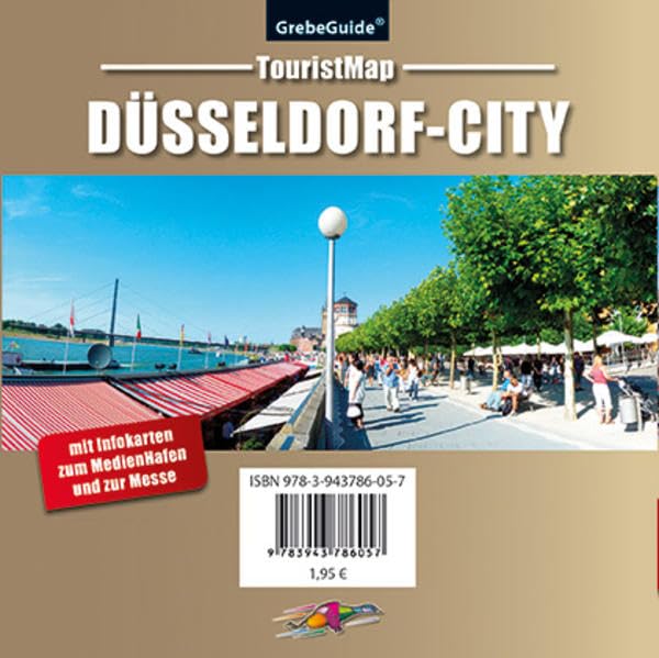 TouristMap DÜSSELDORF-CITY: mit Infokarten zum MedienHafen und zur Messe Leisure, Home & Garden