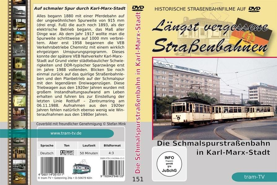 Längst vergessene Straßenbahnen: Die Schmalspurstraßenbahn in Karl-Marx-Stadt Movies