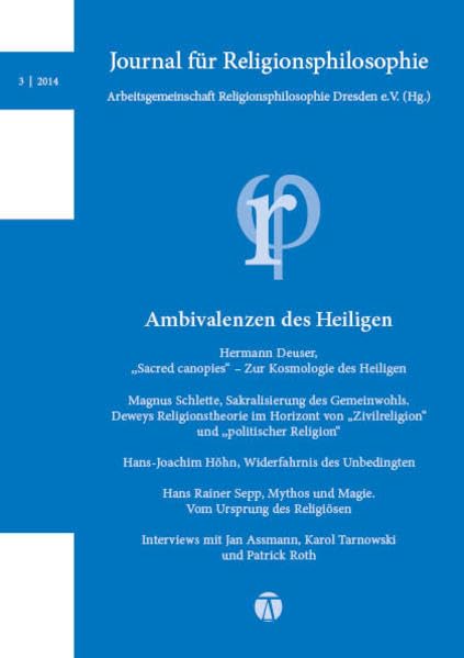 Journal für Religionsphilosophie Nr. 3 (2014) Philosophy
