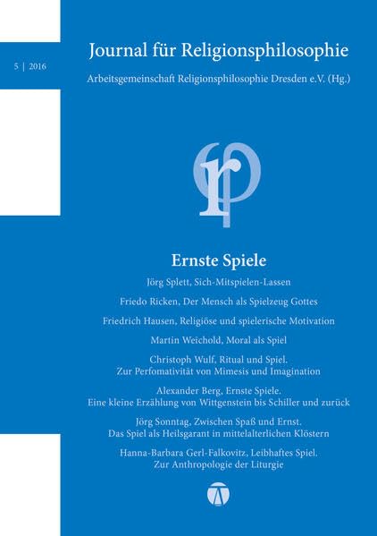 Journal für Religionsphilosophie 5/2016 Philosophy