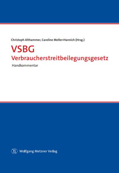 VSBG Verbraucherstreitbeilegungsgesetz Law