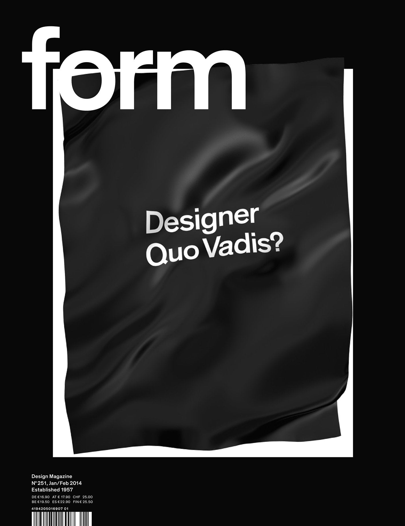 No. 251 Designer Quo Vadis? (form Design Magazine) Film, Art & Culture