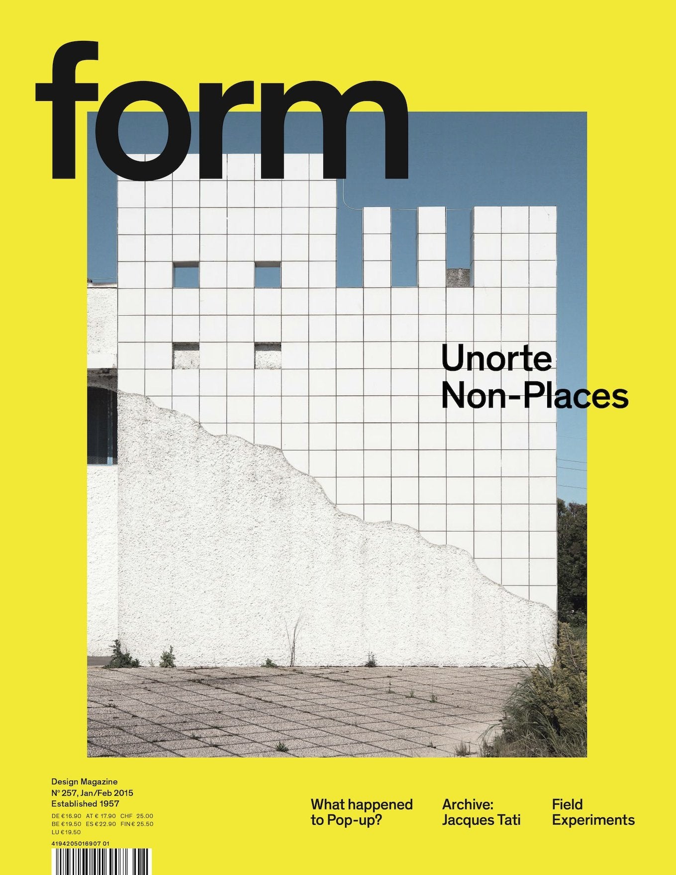No. 257 Unorte / Non Places (form Design Magazine) Film, Art & Culture