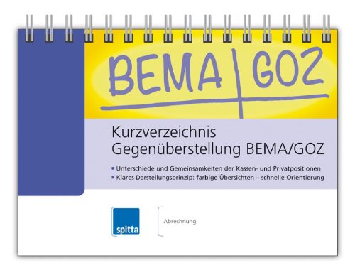 Kurzverzeichnis Gegenüberstellung BEMA/GOZ Medicine
