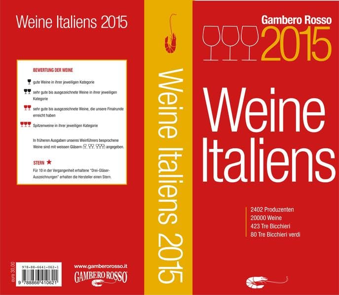 Weine Italiens 2015 - Vini d'Italia Gambero Rosso 2015 Leisure, Home & Garden