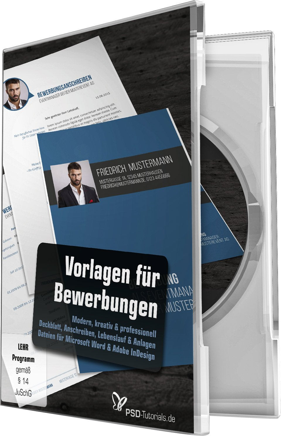 Bewerbungsvorlagen - modern, kreativ und professionell software