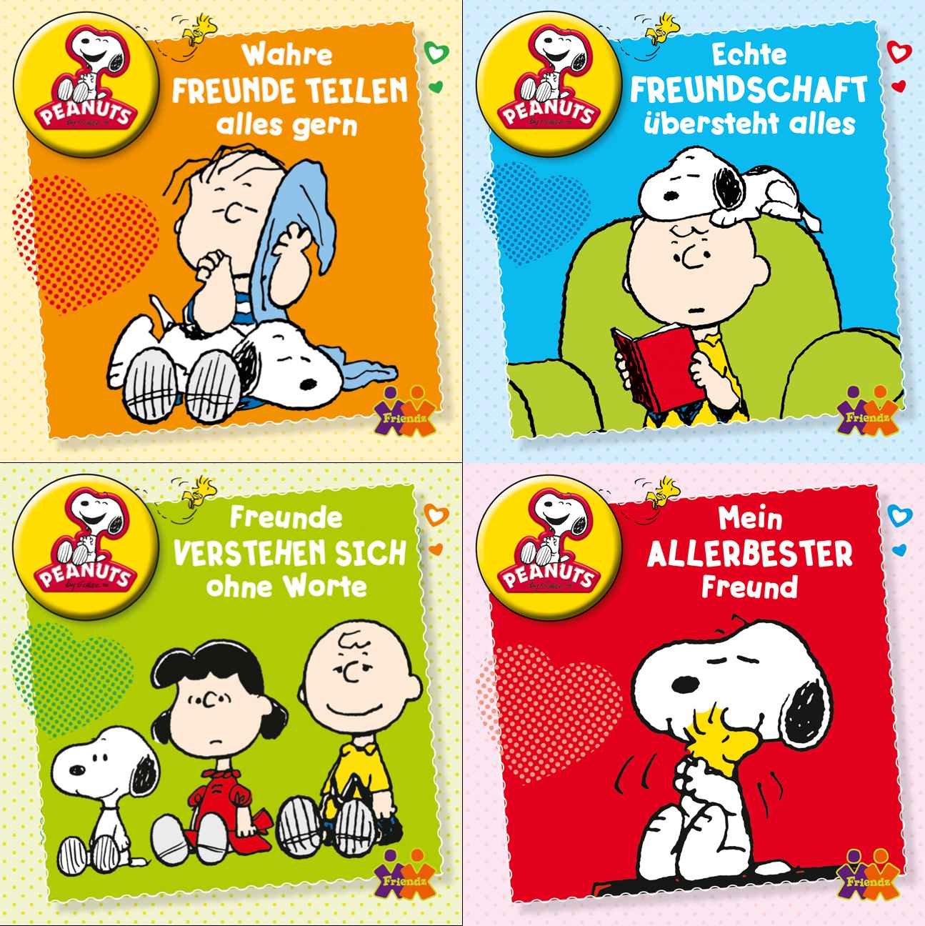 Mini-Bücher Peanuts 1-4 (4er Set) Books