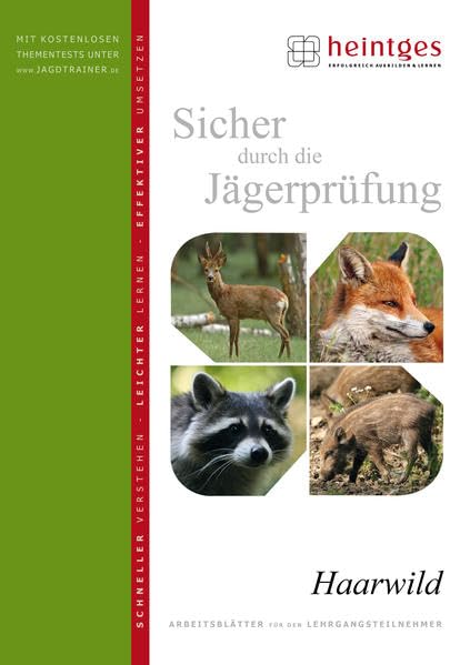 Haarwild (Sicher durch die Jägerprüfung. Arbeitsblätter) Leisure & Fun